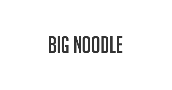 Big Noodle Titling font thumb